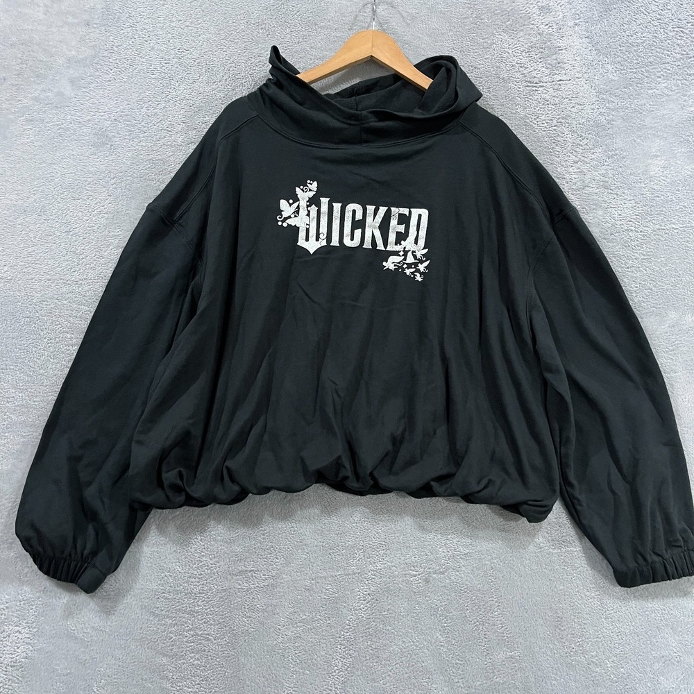 Wicked x Target Paul Tazewell Bubble Hem Sweatshirt XL Elphaba Cowl Neck Merch